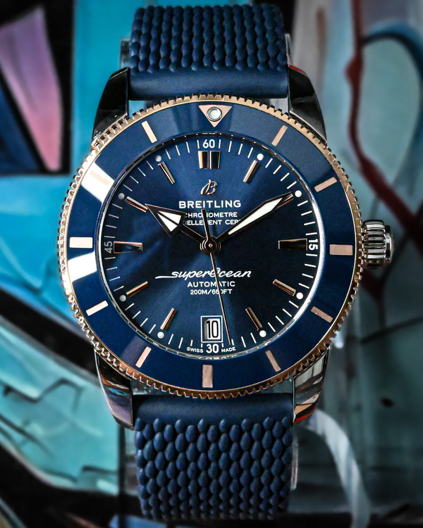 Breitling Superocean Heritage B20 42MM Blue Dial Rubber Strap (UB2010)
