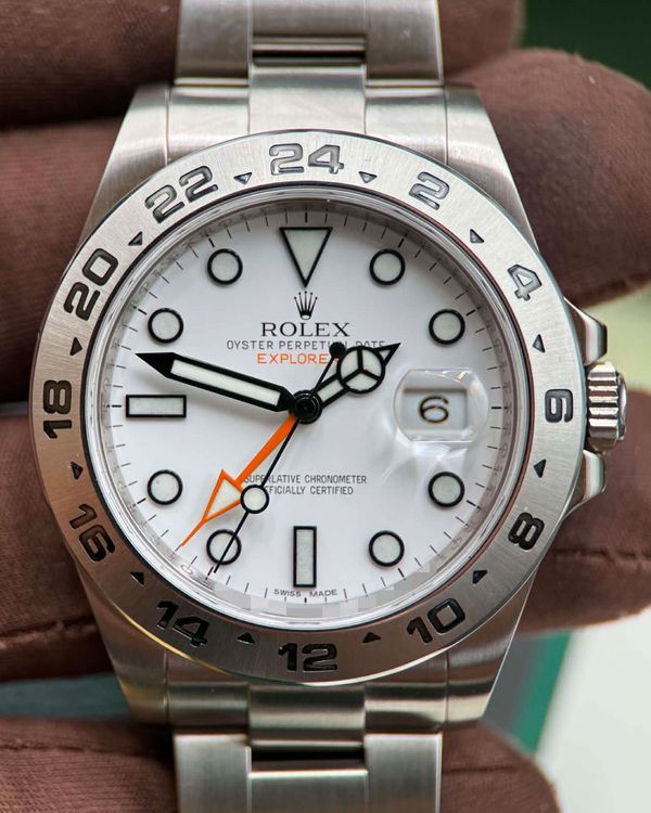 2012 Rolex Explorer II "Polar" 42MM White Dial Oyster Bracelet (216570)