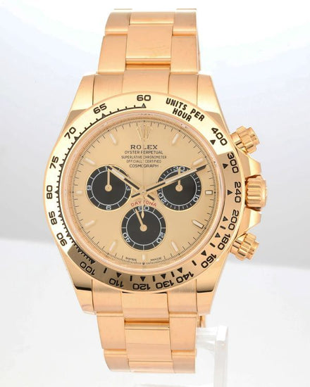 2025 Rolex Cosmograph Daytona 40MM Champagne Dial Yellow Gold Oyster Bracelet (126508)