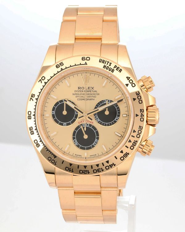 2025 Rolex Cosmograph Daytona 40MM Champagne Dial Yellow Gold Oyster Bracelet (126508)