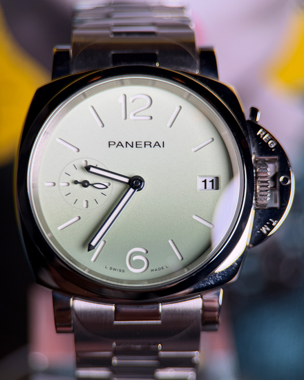 2026 Panerai Luminor Due 38MM Light Green Dial Steel Bracelet (PAM01311)