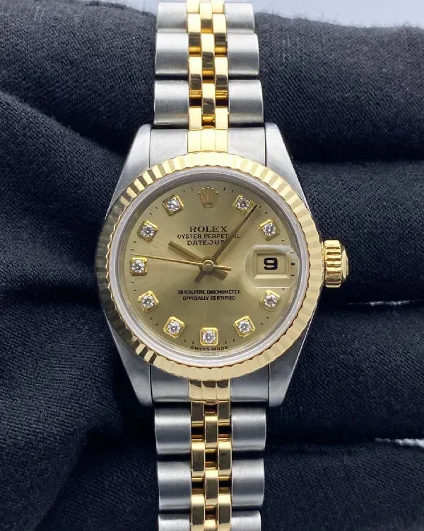1996 Rolex Lady-Datejust 26MM Champagne Dial Two-Tone Jubilee Bracelet (69173)