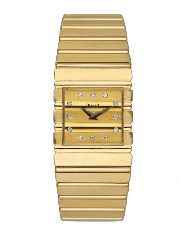 Piaget Polo 25MM Quartz Champagne Dial Yellow Gold Bracelet (7131C701)