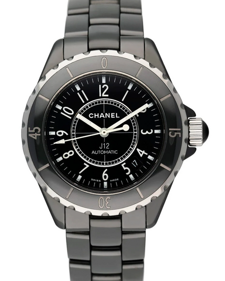 Chanel J12 38MM Black Dial Ceramic Bracelet (J12)