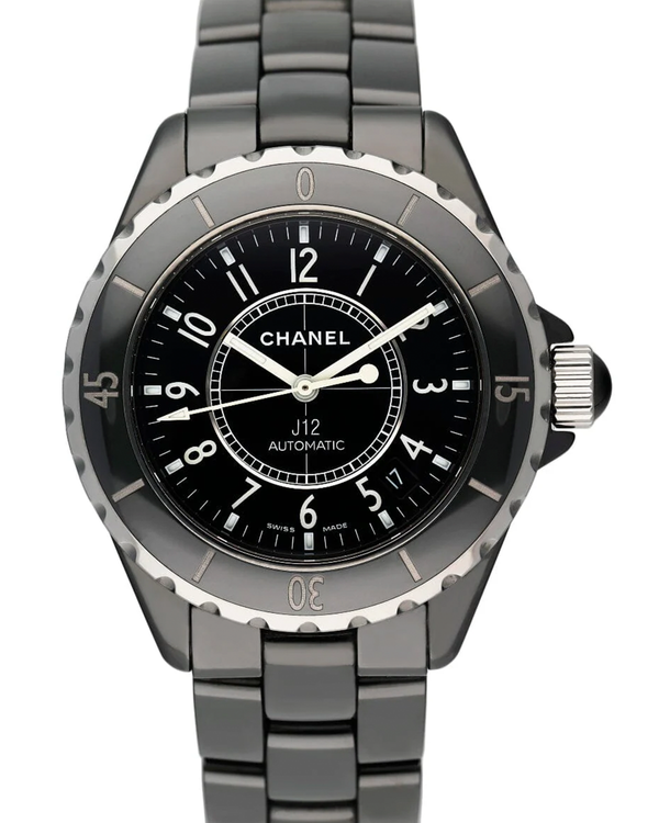 Chanel J12 38MM Black Dial Ceramic Bracelet (J12)
