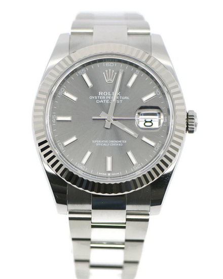 2026 Rolex Datejust 41MM Grey Dial Oyster Bracelet (126334)