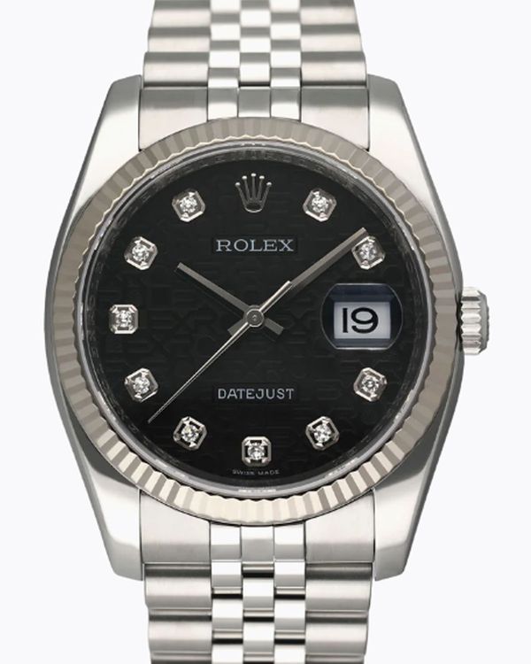 2009 Rolex Datejust 36MM Black "Jubilee" Dial Super Jubilee Bracelet (116234)