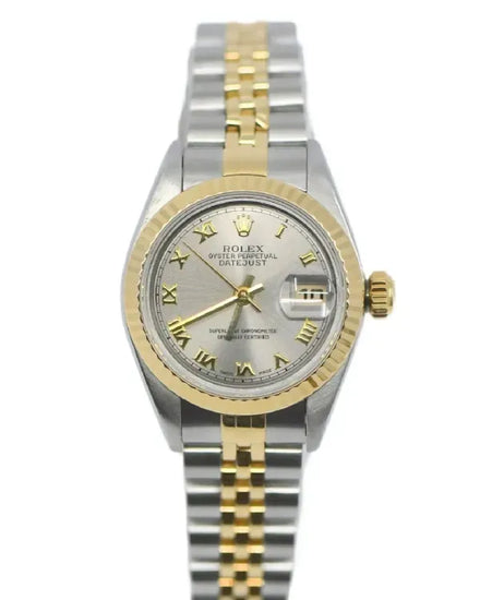 2001 Rolex Datejust Lady-Datejust 26MM Grey Dial Two-Tone Oyster Bracelet (79173)