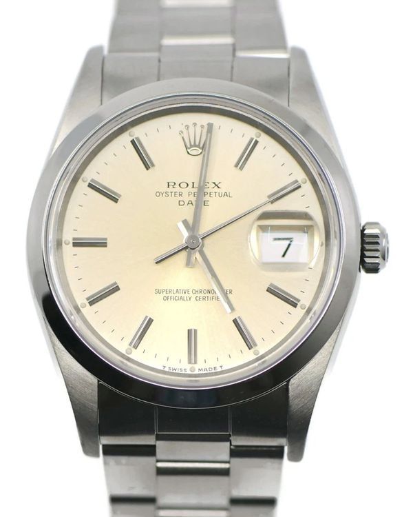 1993 Rolex Oyster Perpetual 34MM Silver Dial Oyster Bracelet (15200)