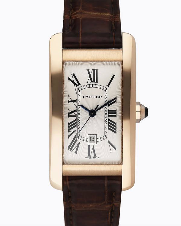 2017 Cartier Tank Américaine 23MM Silver Dial Leather Strap (W2620030)
