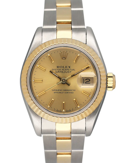 1991 Rolex Lady-Datejust 26MM Champagne Dial Two-Tone Oyster Bracelet (69173)