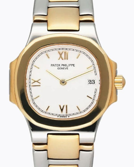 1998 Patek Philippe Nautilus 27MM Quartz White Dial Two-tone Bracelet (4700/061)