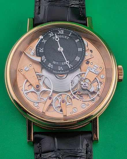 2018 Breguet Tradition 40MM Skeleton Dial Leather Srap (7057BR/R9/9W6)
