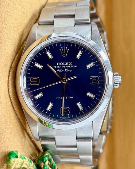 Rolex Air-King 34MM Blue Dial Oyster Bracelet (14000M)