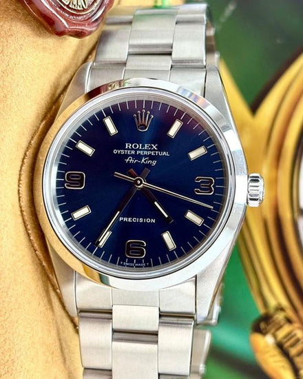 Rolex Air-King 34MM Blue Dial Oyster Bracelet (14000)