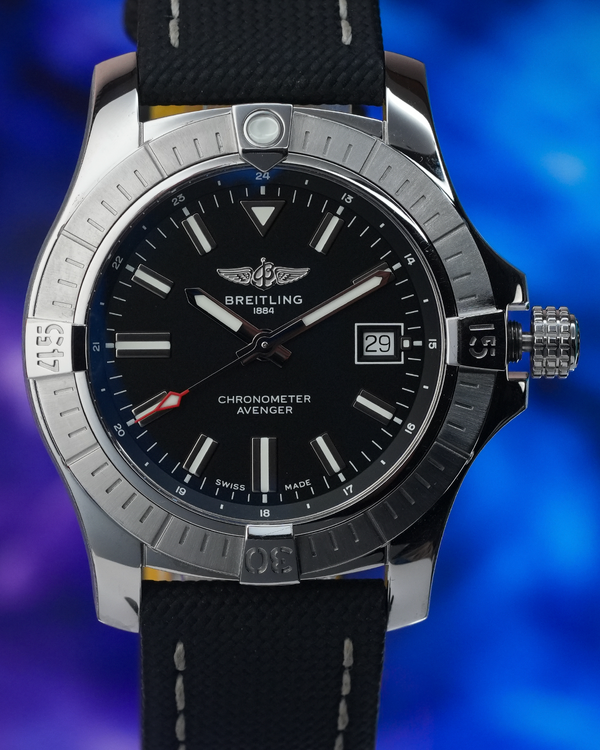 2020 Breitling Avenger 43MM Black Dial Textile Strap (A17318101B1X1)