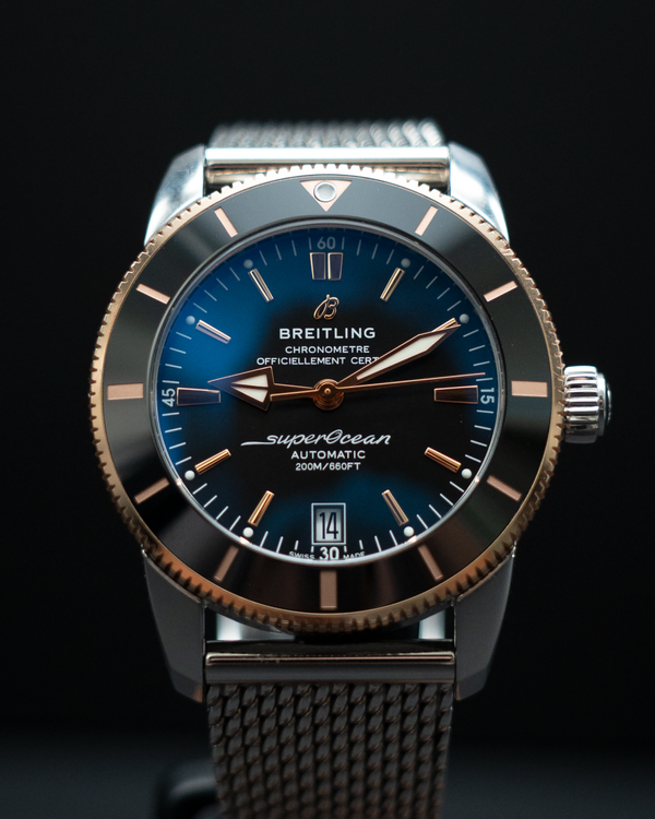 Breitling Superocean Heritage B20 42MM Black Dial Steel Bracelet (UB2010)