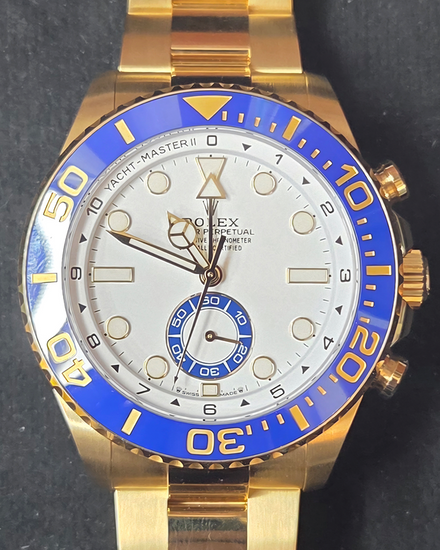 2026 Rolex Yacht-Master 44MM White Dial Yellow Gold Oyster Bracelet (126688)