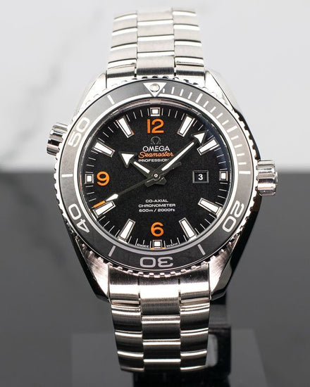 2016 Omega Seamaster Planet Ocean 600M 37.5MM Black Dial Steel Bracelet (232.30.38.20.01.002)