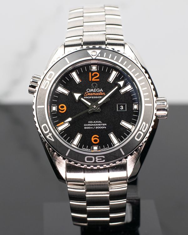 2016 Omega Seamaster Planet Ocean 600M 37.5MM Black Dial Steel Bracelet (232.30.38.20.01.002)