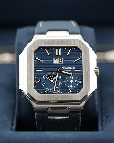 2024 Patek Philippe Cubitus 45MM Blue Dial Textile Strap (5822P-001)