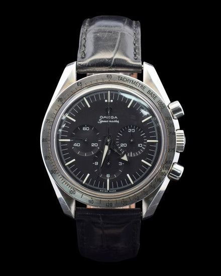 Omega Speedmaster Broad Arrow 42MM Black Dial Leather Strap (3594.50.00)