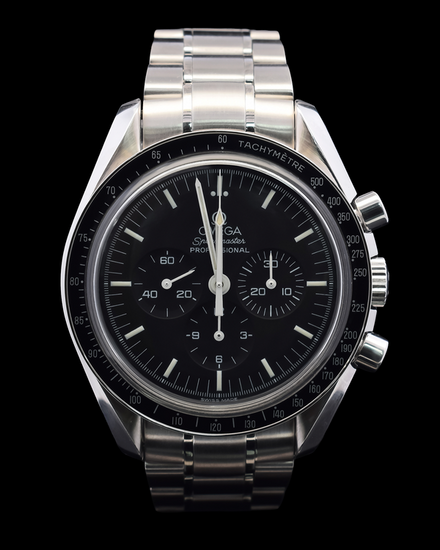 Omega Speedmaster Professional Moonwatch 42MM Black Dial Steel Bracelet (3570.50)