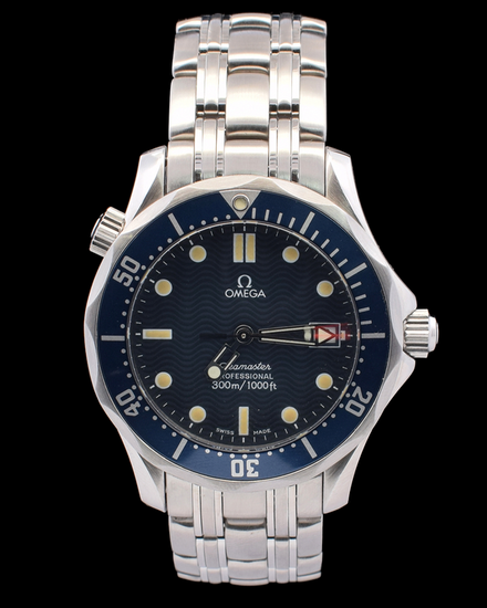 Omega Seamaster Diver 300M 36.25MM Quartz Blue Dial Steel Bracelet (2561.80.00)