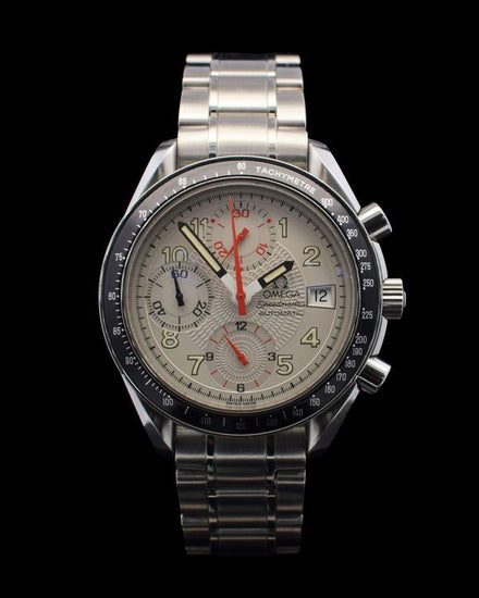 Omega Speedmaster Date Chronograph Mark 40MM White Dial Steel Bracelet (3513.33)