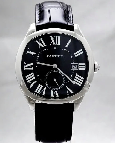 2016 Cartier Drive De Cartier 41MM Black Dial Leather Strap (WSNM0009)