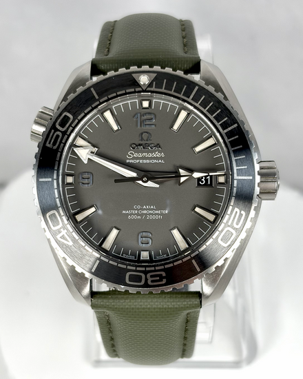 Omega Seamaster Planet Ocean 600M 43.5MM Grey Dial Leather Strap (215.32.44.21.01.002)