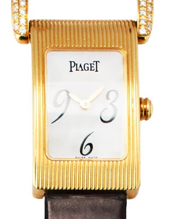 Piaget Miss Protocole 17MM Quartz White Dial Leather Strap (5322)