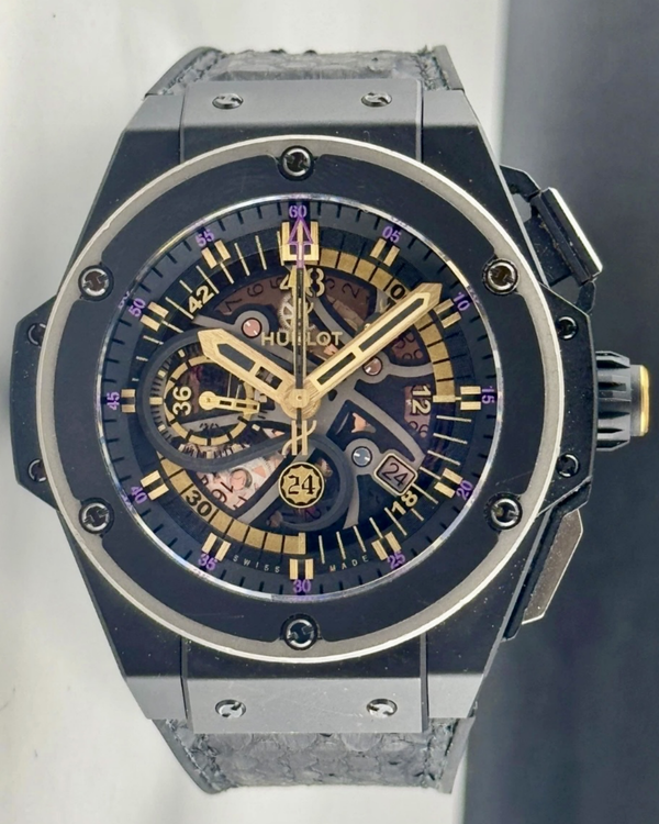 Hublot King Power "Kobe Bryant" L.E. 48MM Skeleton Dial Rubber Strap (748.CI.1119.PR.KOB13)