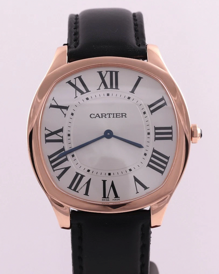 2017 Cartier Drive De Cartier 38MM Silver Dial Leather Strap (WGNM0006)