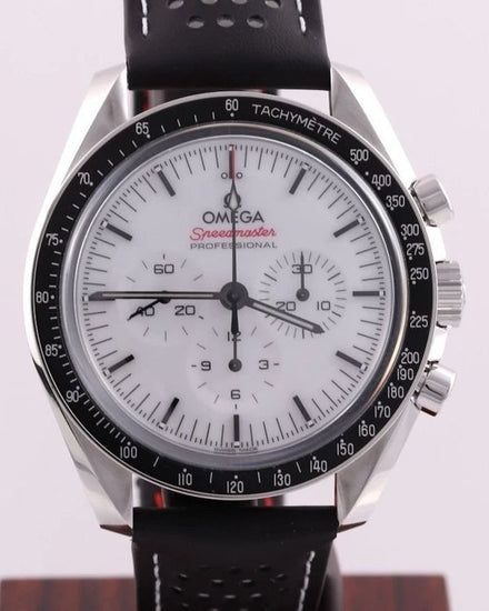 2025 Omega Speedmaster Professional Moonwatch 42MM White Dial Leather Strap (310.32.42.50.04.002)