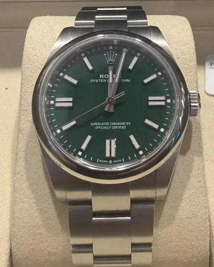 2026 Rolex Oyster Perpetual 41MM Green Dial Oyster Bracelet (134300)