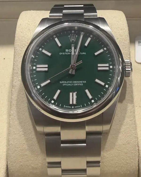 2026 Rolex Oyster Perpetual 41MM Green Dial Oyster Bracelet (134300)