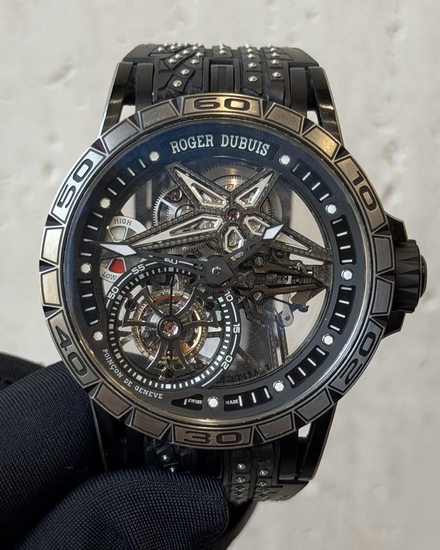 Roger Dubuis Excalibur Spider Pirelli L.E. 45MM Skeleton Dial Rubber Strap (RDDBEX0753)