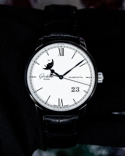 No Reserve - 2024 Glashütte Original Senator Excellence 40MM Silver Dial Leather Strap (1-36-04-01-02-30)