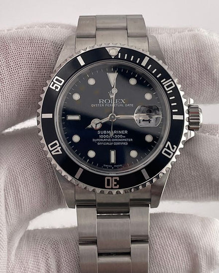 2003 Rolex Submariner Date 40MM Black Dial Oyster Bracelet (16610)