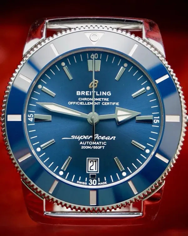 2019 Breitling Superocean Heritage II 46MM Blue Dial Steel Bracelet (AB2020161C1A1)