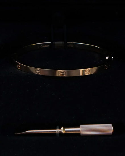 Cartier Love Classic Bracelet Size 15CM Rose Gold (Love)