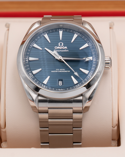 2020 Omega Seamaster Aqua Terra 150M 41MM Blue Dial Steel Bracelet (220.10.41.21.03.001)
