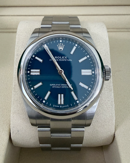 2026 Rolex Oyster Perpetual 41MM Blue Dial Oyster Bracelet (134300)