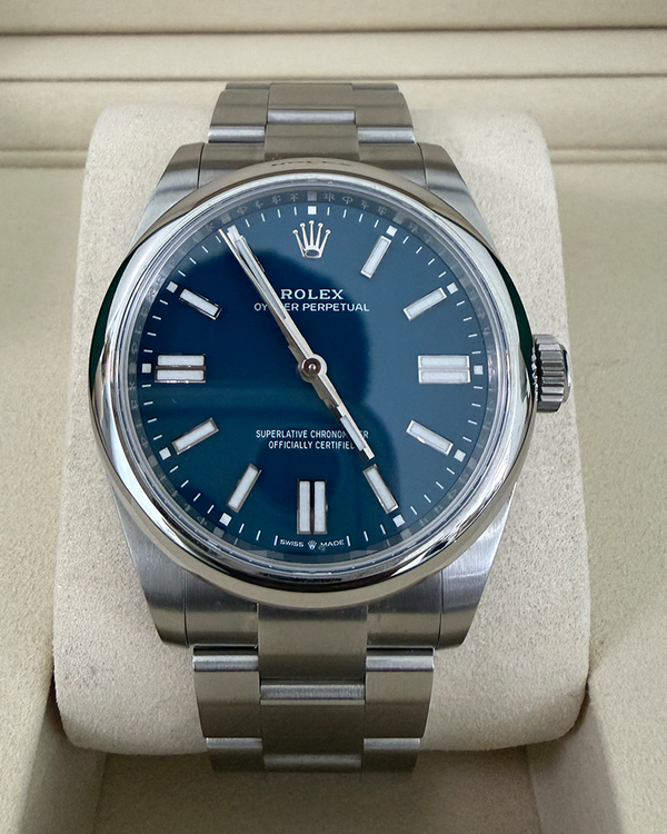2026 Rolex Oyster Perpetual 41MM Blue Dial Oyster Bracelet (134300)