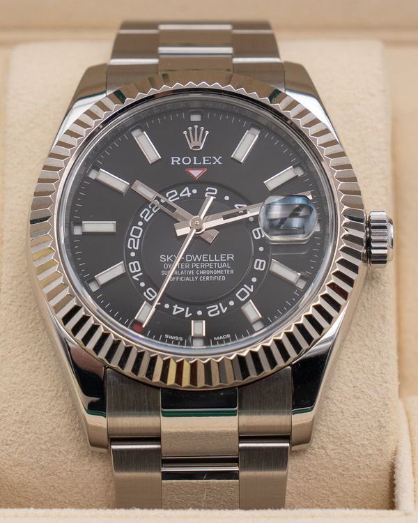 2021 Rolex Sky-Dweller 42MM Black Dial Oyster Bracelet (326934)
