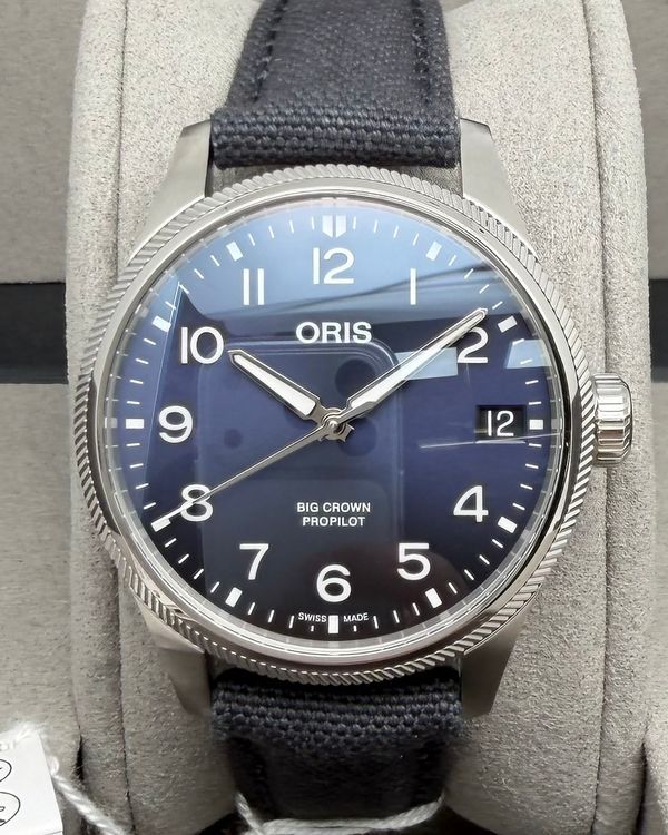 2026 Oris Big Crown ProPilot 41MM Blue Dial Textile Strap (01 751 7761 4065-07 3 20 05LC)