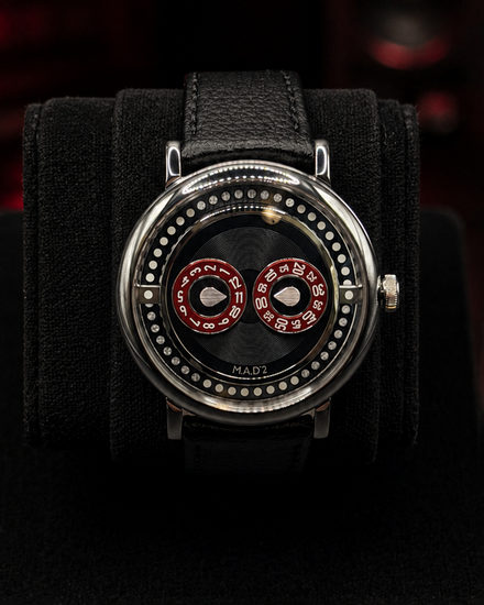 2026 MB&F MAD Edition 2 "Eric Giroud" L.E. 42MM Black Dial Leather Strap (M.A.D 2 R&B)