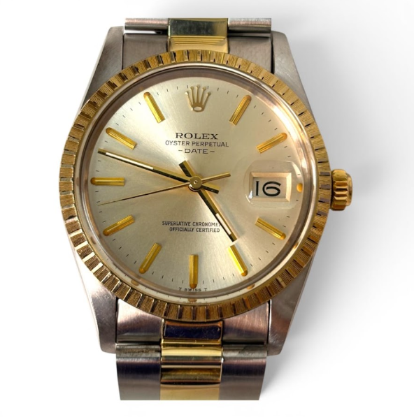 1982 Rolex Oyster Perpetual 34MM Silver Dial Two-Tone Oyster Bracelet (15053)