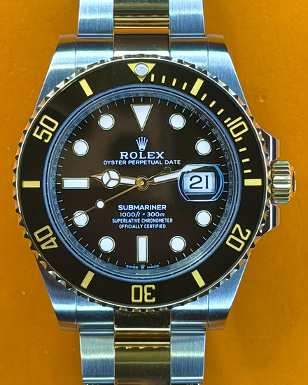 2025 Rolex Submariner Date 41MM Black Dial Two-Tone Oyster Bracelet (126613LN)